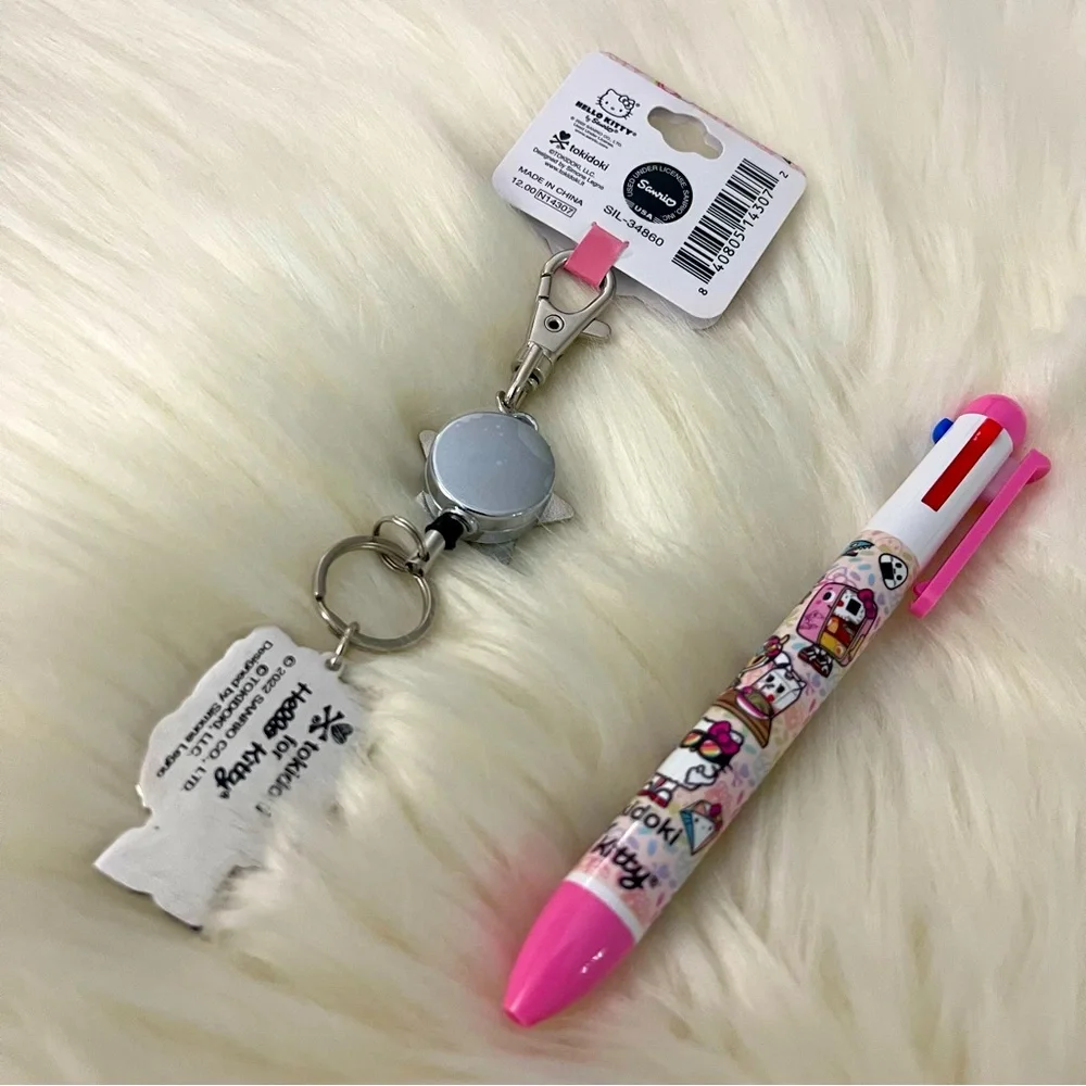 Tokidoki x Hello Kitty Oishii Adventure Die Cut Charm Reel & Pen - Picture 4 of 7